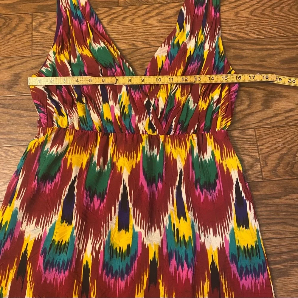 ALICE + OLIVIA Alameda Ikat Printed Pleat Dress, Small, Like‎ New